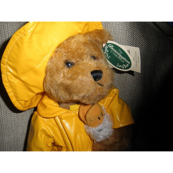NEW BY TOBY, 2001 VINTAGE BEARINGTON PLUSH 13" TEDDY BEAR "DONALD" WITH DUCK - Picture 4 of 12